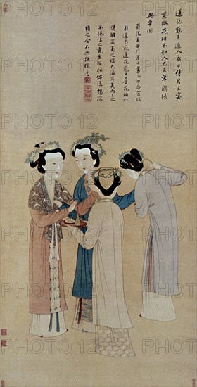 TANG YIN
LAS CUATRO BELLAS(COLORES SOBRE SEDA)-1470-1513
PEKIN, MUSEO DE PEKIN
CHINA