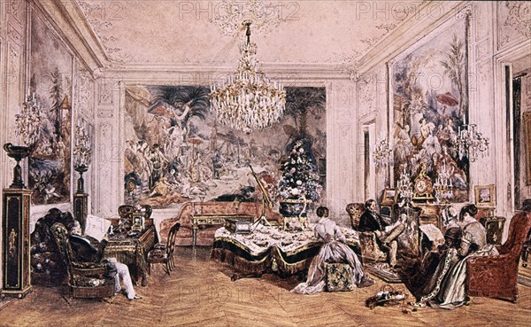 CARON AUGUSTE
SALON DEL HOTEL CRILLON - ACUARELA
PARIS, COLECCION PIERRE FABIUS
FRANCIA