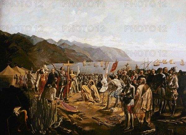 ROBAYNA Y LAZO
LLEGADA DE BETHENCOURT A LA ISLA - BENDICION DE LA ISLA
SANTA CRUZ, MUSEO MUNICIPAL
TENERIFE