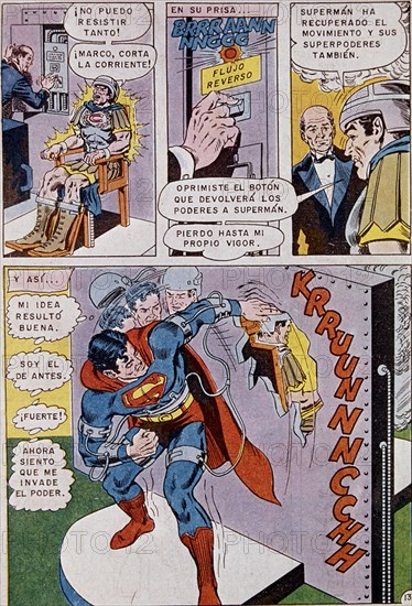 Sheet of the comics Superman