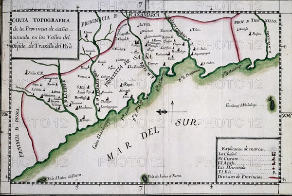 MARTINEZ COMPAÑON 1737/97
TRUJILLO DEL PERU - CARTA TOPOGRAFICA
MADRID, PALACIO REAL-BIBLIOTECA
MADRID