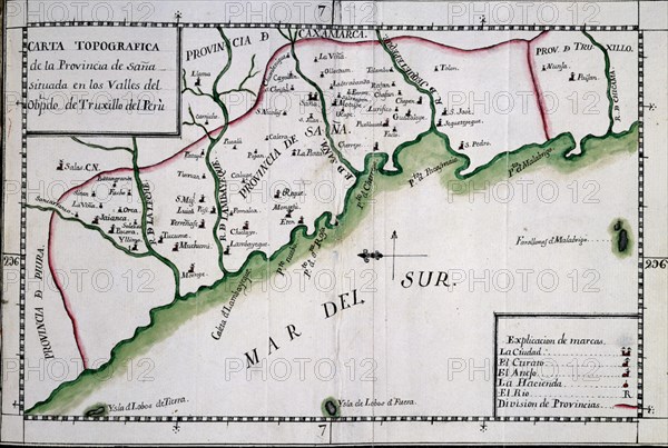 MARTINEZ COMPAÑON 1737/97
TRUJILLO DEL PERU - CARTA TOPOGRAFICA
MADRID, PALACIO REAL-BIBLIOTECA
MADRID