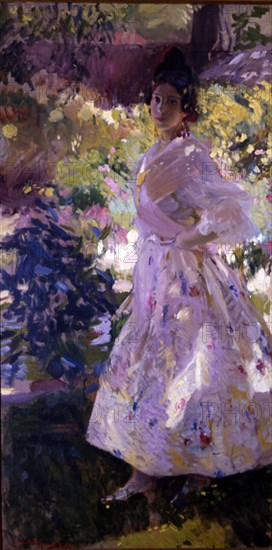 Sorolla, María dressed as a Valencian peasant