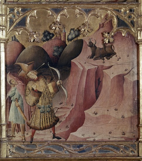 MAESTRO DE ARGUIS
GARGANO HERIDO POR SU FLECHA
Madrid, musée du Prado