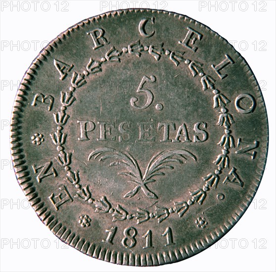 MONEDA DE 5 PESETAS (BARCELONA 1811)
MADRID, MUSEO ROMANTICO
MADRID