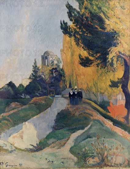 GAUGUIN PAUL 1848/1903
LES ALYSCAMPS O CAMPOS ELISEOS- CEMENTERIO DE ARLES - 1888 - O/L - 0,91x0,725 - POSTIMPRESIONISMO
PARIS, MUSEO DE ORSAY
FRANCIA