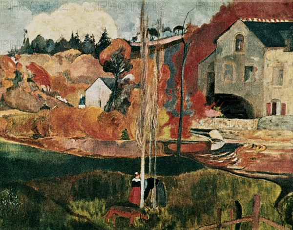 GAUGUIN PAUL 1848/1903
PAISAJE DE BRETANA(EL MOLINO)
PARIS, MUSEO DE ORSAY
FRANCIA