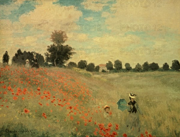 Monet, Coquelicots, environs d'Argenteuil