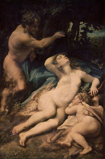 CORREGGIO 1493/1534
VENUS SATIRO Y CUPIDO - 1525 - 1,88x1,25
PARIS, MUSEO LOUVRE-INTERIOR
FRANCIA
This image is not downloadable. Contact us for the high res.