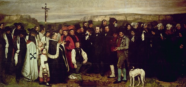 Courbet, Burial at Ornans