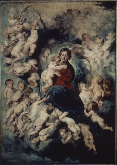 RUBENS PETRUS PAULUS 1577/1640
LA VIRGEN DE LA GUIRNALDA
PARIS, MUSEO LOUVRE-INTERIOR
FRANCIA