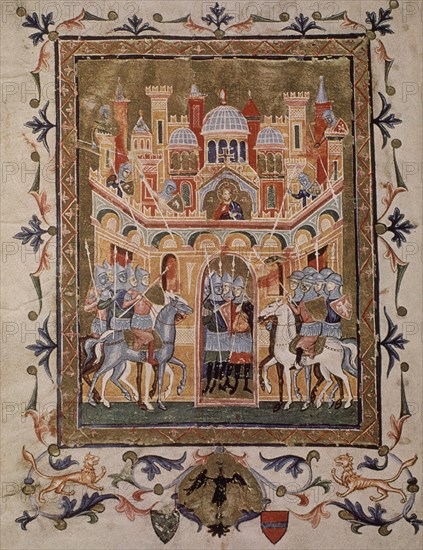 MINIATURA S XIV-EPISODIO BELICO EN JERUSALEM
PADUA, B DEL SEMINARIO
ITALIA