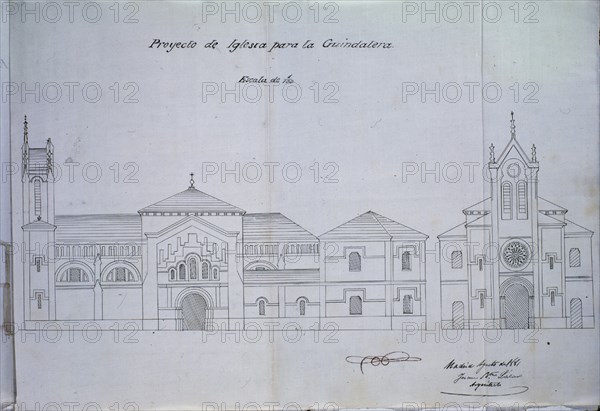 PROYECTO DE IGL PARA GINDALERA FACHADA Y LATERAL
MADRID, ARCHIVO HISTORICO VILLA
MADRID