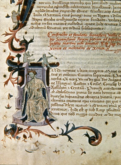 PEDRO IV DE ARAGON-PRIVILEGIOS-CARTUJA VAL CRIST(SEGORBE)
BARCELONA, BIBLIOTECA DE CATALUÑA
BARCELONA