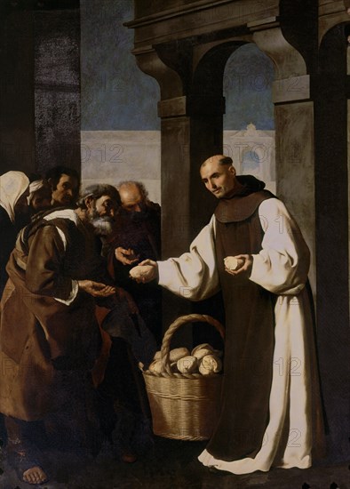 Zurbaran, Sacristy - Brother Martin of Vizacaya's charity