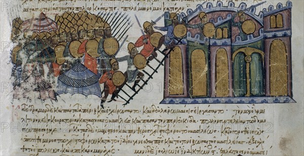 SKYLLITZES
HªMATRITENSIS-F127-GUERRA CONTRA ARABES DE SIRIA-CONQUISTA DE MELITENE
MADRID, BIBLIOTECA NACIONAL
MADRID