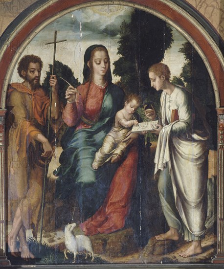 MORALES LUIS DE 1515/1586
SACRISTIA-VIRGEN NINO Y STOS JUANES
VALENCIA ALCANTARA, IGLESIA ROCAMADOR
CACERES