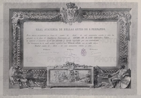 oeuvre conservée à l'Académie San Fernando de Madrid