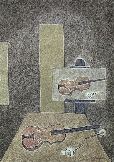 VERA CRISTINO
CUADRO DEL VIOLIN-1975-OLEO/LIENZO 100X 73 CM
SANTA CRUZ, BANCO EXTERIOR
TENERIFE