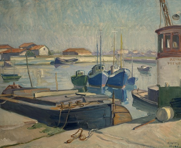 MONTES ITURRIOZ GASP
BAHIA DE TXINGUDI(FUENTERRABIA)-1950-O/L 55X65 CM
SAN SEBASTIAN, BANCO EXTERIOR
GUIPUZCOA