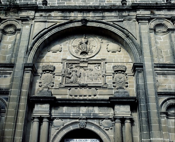 VANDELVIRA ANDRES 1509/75
EXTERIOR-PORTADA-DETALLE SUPERIOR DEL TIMPANO CON RELIEVE
BAEZA, IGLESIA DE SAN FRANCISCO
JAEN
This image is not downloadable. Contact us for the high res.