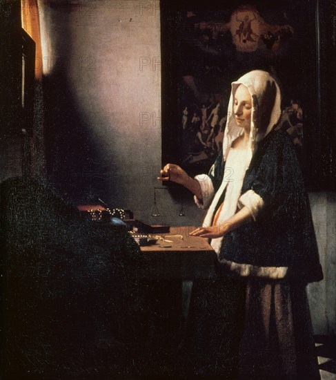 Vermeer, Femme à la balance