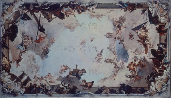 TIEPOLO GIOVANNI BATTISTA 1696/1770
EL MUNDO RINDE HOMENAJE A ESPAÑA                 (+1696/+1770)
WASHINGTON D.F., NATIONAL GALLERY
EEUU