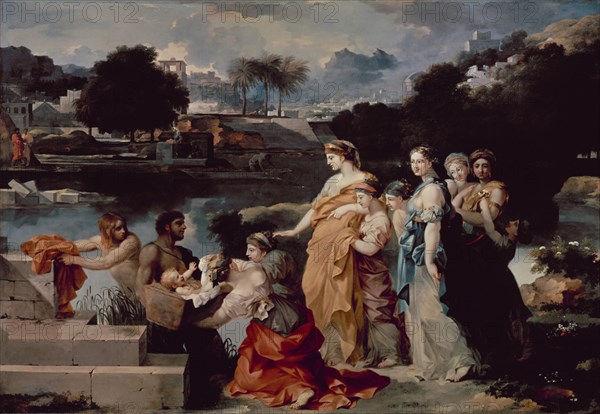 BOURDON SEBASTIAN 1616/1671
MOISES SALVADO DE LAS AGUAS (*1616/+1671)
WASHINGTON D.F., NATIONAL GALLERY
EEUU
