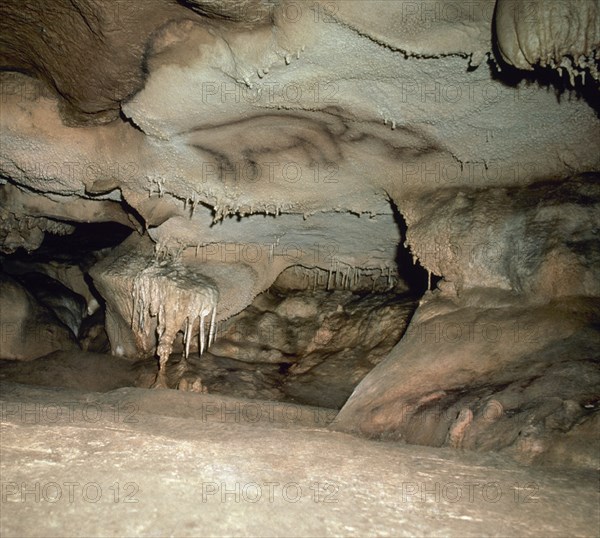 PAREJA DE OSOS PINTADOS EN EL TECHO DE LA CUEVA DE EKAIN - PINTURA RUPESTRE
EKAIN, CUEVA
GUIPUZCOA