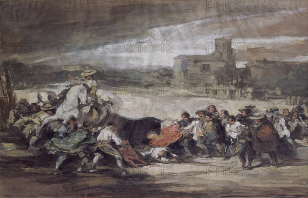 Lucas Velázquez, Taureaux dans un village