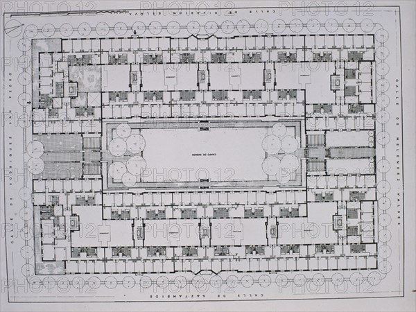 PLANTA DE LA CASA DE LAS FLORES
MADRID, COLEGIO ARQUITECTOS
MADRID