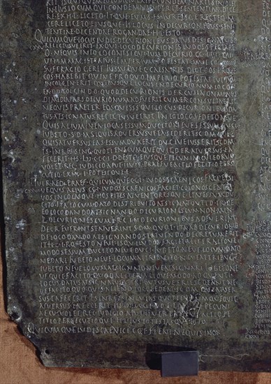 LEY HISPANO ROMANA DE OSUNA
MADRID, MUSEO ARQUEOLOGICO NACIONAL
MADRID
This image is not downloadable. Contact us for the high res.