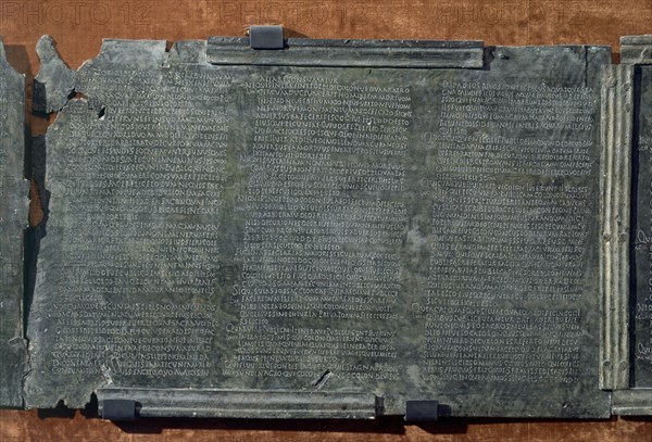 LEY HISPANO ROMANA DE OSUNA
MADRID, MUSEO ARQUEOLOGICO NACIONAL
MADRID
This image is not downloadable. Contact us for the high res.