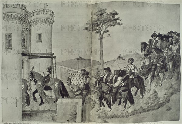 ANJOU RENE DE 1408/90
TORNEO-ENTRADA DE LA CORTE DEL DUQUE DE BRETANA