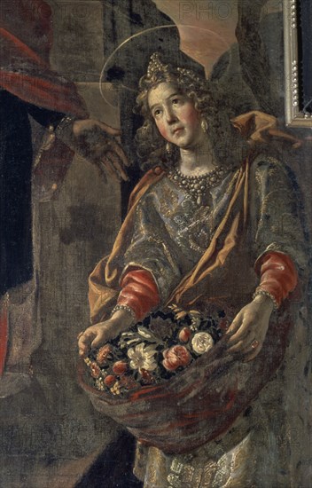 RIZZI FRAY JUAN 1600/1681
PINTURA DEL TRASCORO - DETALLE DE SANTA CASILDA - 1656/1659 - BARROCO ESPAÑOL
BURGOS, CATEDRAL-INTERIOR
BURGOS