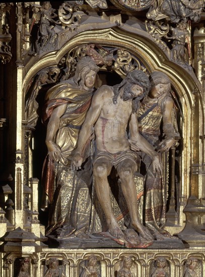 SILOE DIEGO DE 1495/1563
CAP CONDESTABLE-DET RET STA ANA-CRISTO SUJETO POR ANGEL-1525
BURGOS, CATEDRAL-INTERIOR
BURGOS
This image is not downloadable. Contact us for the high res.