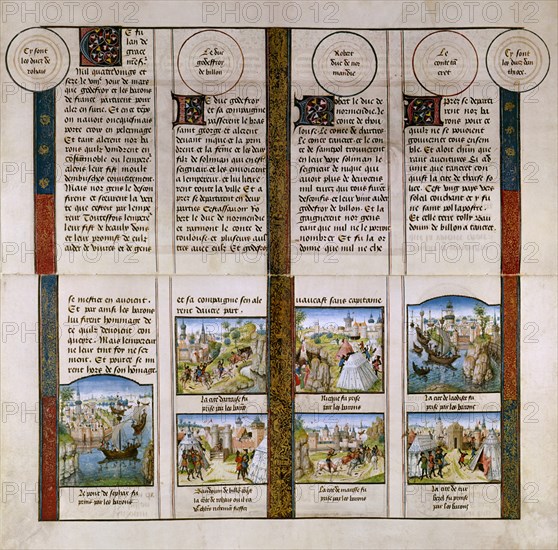 LIBRO DE LAS CRUZADAS - PRIMERA CRUZADA -  MANUSCRITO S XV
VIENA, BIBLIOTECA NACIONAL
AUSTRIA