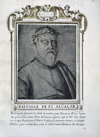 PACHECO FRANCISCO 1564/1644
BALTASAR DE ALCAZAR - LIBRO DE RETRATOS DE ILUSTRES Y MEMORABLES VARONES - 1599
MADRID, BIBLIOTECA NACIONAL B ARTES
MADRID

This image is not downloadable. Contact us for the high res.