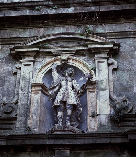 MONASTERIO DE S PAYO-DET FACHADA DE LA IGLESIA
SANTIAGO DE COMPOSTELA, MONASTERIO SAN PELAYO DE ANTEALTARES
CORUÑA