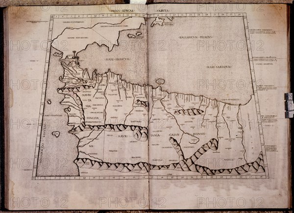 TOLOMEO CLAUDIO 100/170 DC
MAPA DEL SUR DE ESPANA Y NORTE AFRICA
MADRID, ACADEMIA DE HISTORIA
MADRID