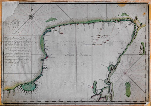 GONZALEZ RUIZ J
PLANO HIDROGRAFICO DE LA COSTA ORIENT,OCCID Y NORTE DE LA PROVINCIA DE YUCATAN-1788
MADRID, MUSEO NAVAL
MADRID