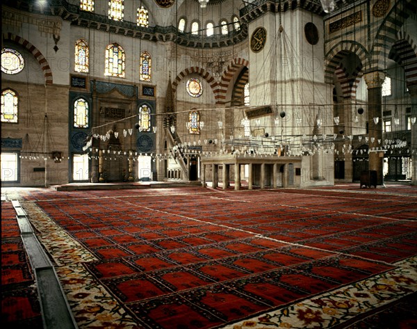 SINAN MIMAR 1489/1578
INTERIOR
ESTAMBUL, MEZQUITA SULEYMANIYE
TURQUIA