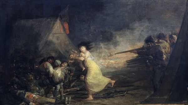 Goya, Shooting in a military camp