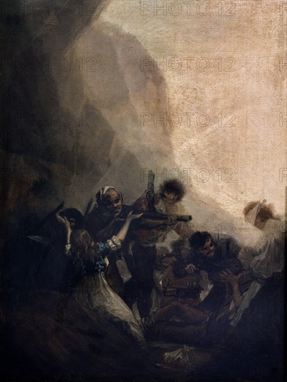 Goya, Brigands fusillant ses prisonniers ou L'Assaut des Brigands I