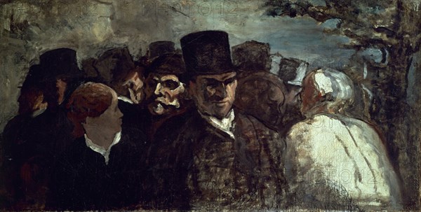 DAUMIER HONORE 1808-1879
ESPERANDO EN LA ESTACION
PARIS, MUSEO PETIT PALAIS
FRANCIA