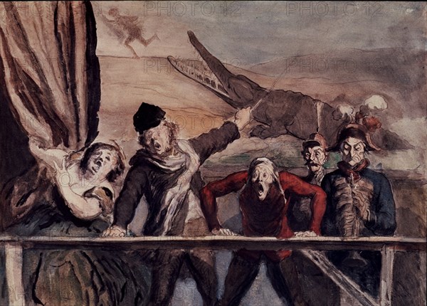 DAUMIER HONORE 1808-1879
ESCENA DE TITIRITEROS
PARIS, COLECCION PARTICULAR
FRANCIA