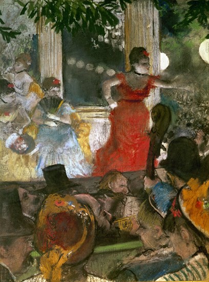 DEGAS EDGAR 1834/1917
EL CAFE CONCIERTO DE LOS EMBAJADORES. PASTEL 36X28
LYON, MUSEO
FRANCIA