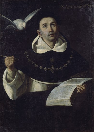 Zurbaran, Saint Ambroise