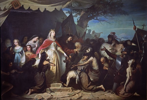 CANO DE LA PEÑA EDUARDO 1823/97
RRCC RECIBIENDO A LOS CAUTIVOS CRISTIANOS EN LA CONQUISTA DE MALAGA-1867-O/L 3X4,80
SEVILLA, MUSEO BELLAS ARTES - CONVENTO MERCEDARIAS CALZADAD
SEVILLA