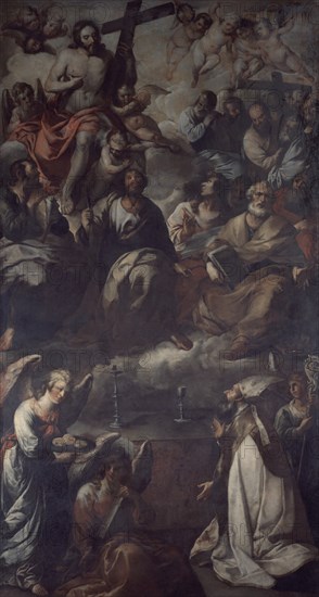 HERRERA EL VIEJO FRANCISCO 1590/1655
VISION DE S BASILIO
SEVILLA, MUSEO BELLAS ARTES - CONVENTO MERCEDARIAS CALZADAD
SEVILLA